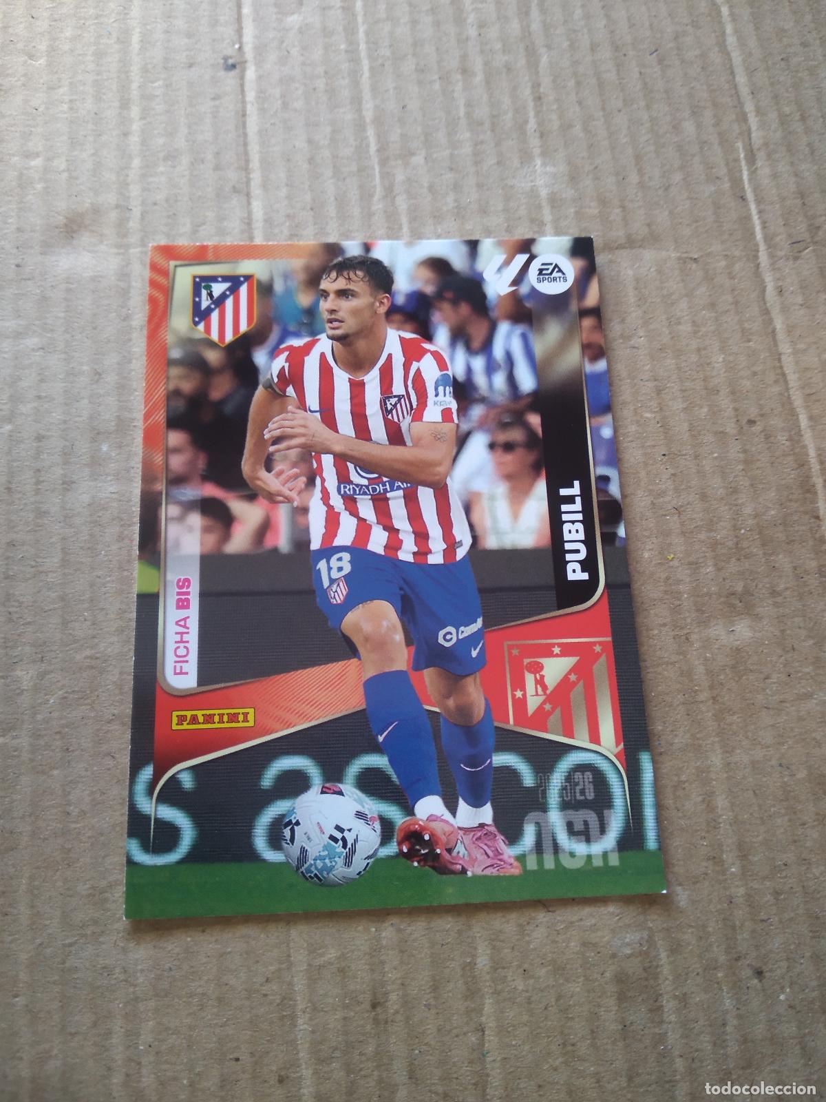 Cromos de f&uacute;tbol: 58 BIS PUBILL ATLETICO DE MADRID CROMO FUTBOL PANINI LIGA MGKS 25-26 MEGACRACKS 2025-2026
