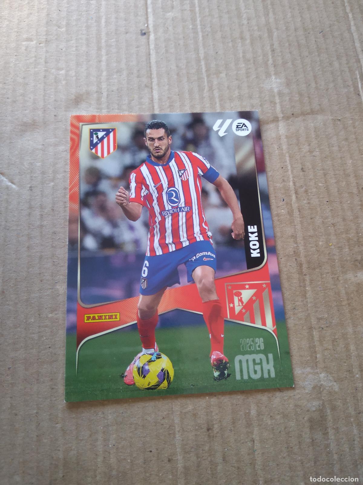 Cromos de f&uacute;tbol: 66 KOKE ATLETICO DE MADRID CROMO FUTBOL PANINI LIGA MGKS 25-26 MEGACRACKS 2025-2026
