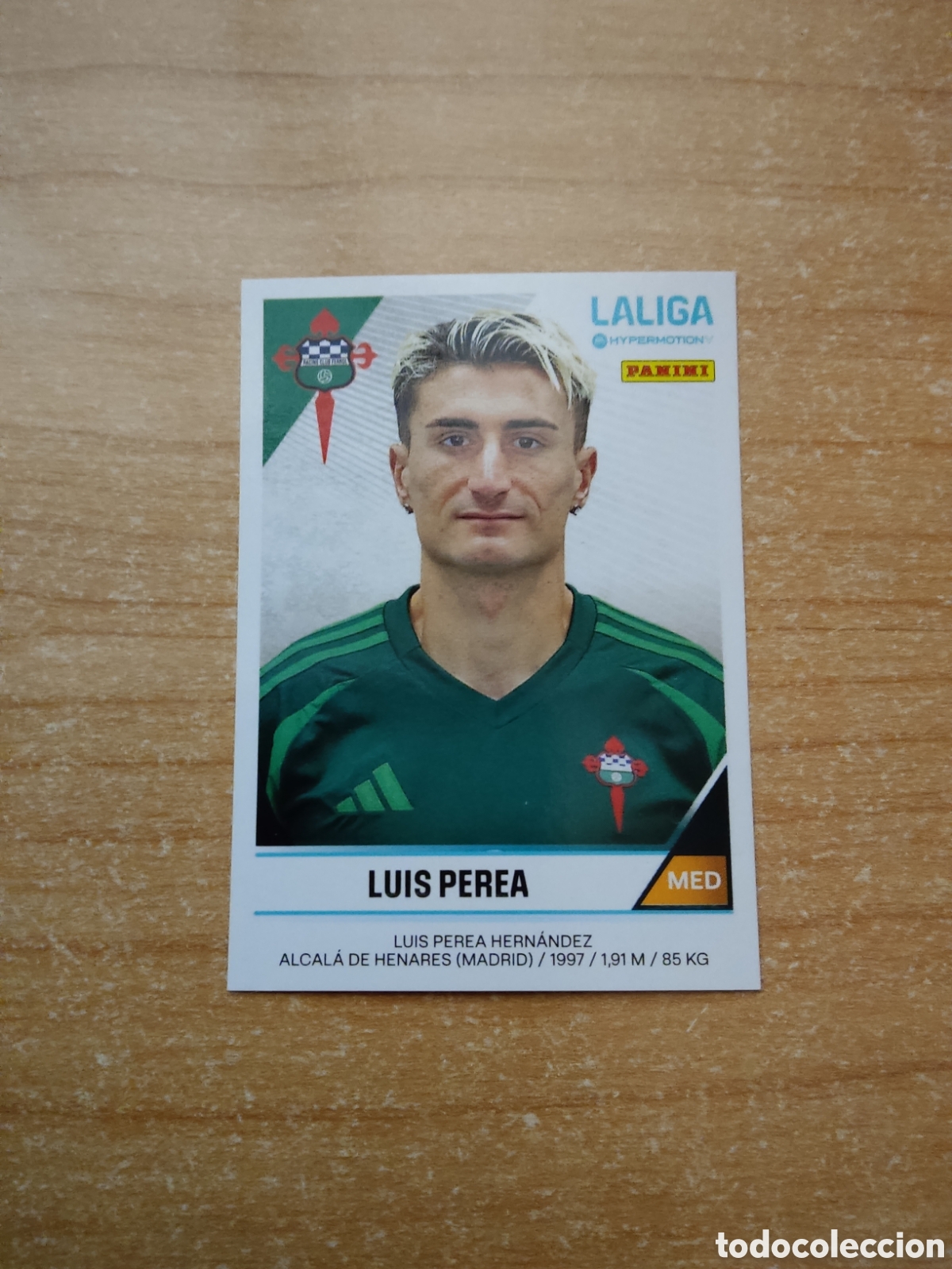 Cromos de f&uacute;tbol: 221 LUIS PEREA RACING FERROL LIGA HYPERMOTION 2024 2025