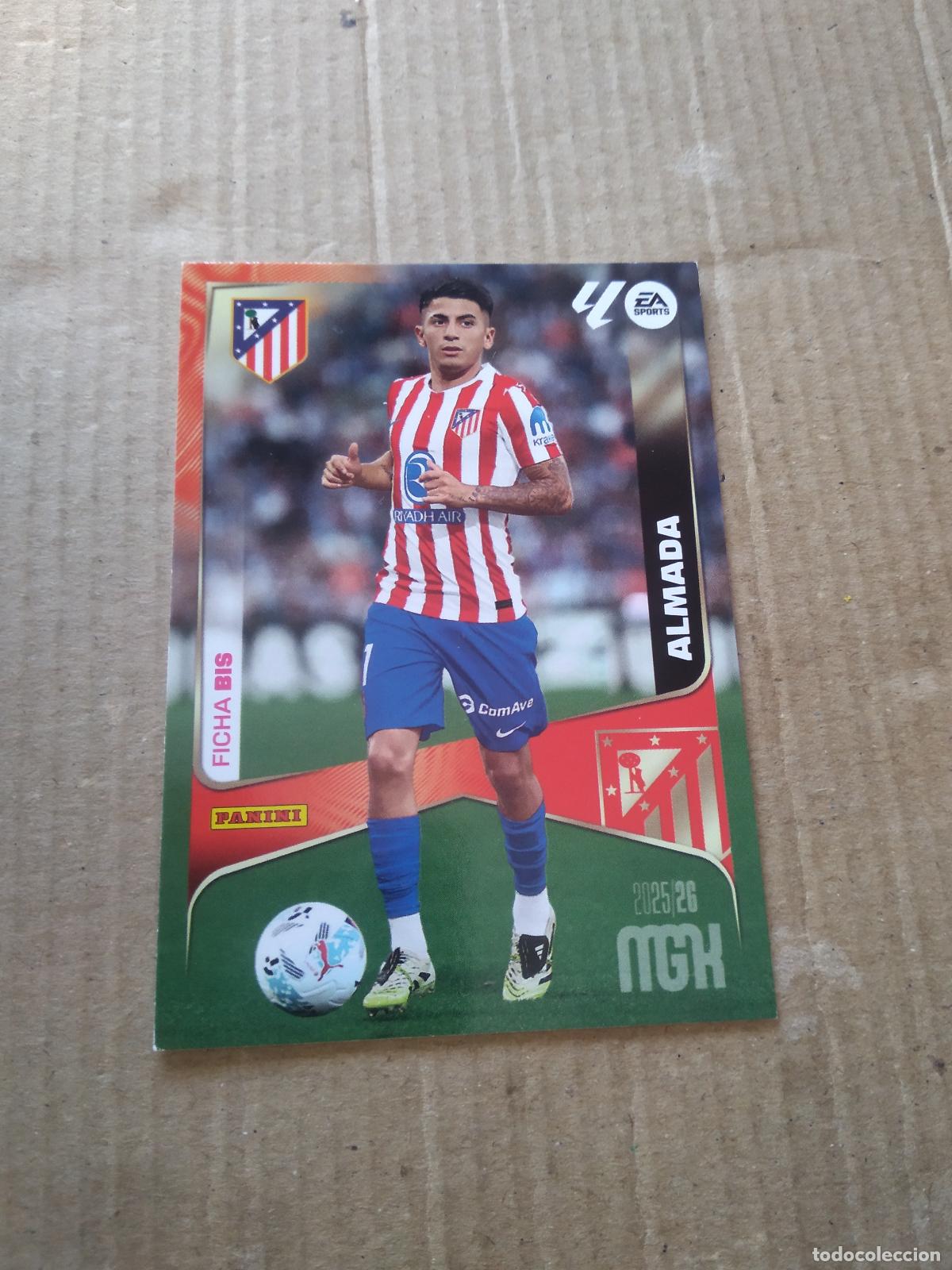 Cromos de f&uacute;tbol: 68 BIS ALMADA ATLETICO DE MADRID CROMO FUTBOL PANINI LIGA MGKS 25-26 MEGACRACKS 2025-2026