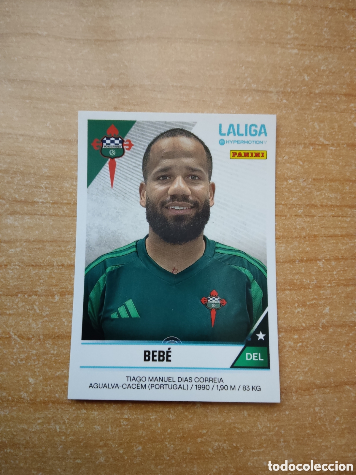 Cromos de f&uacute;tbol: 227 A BEBE RACING FERROL LIGA HYPERMOTION 2024 2025
