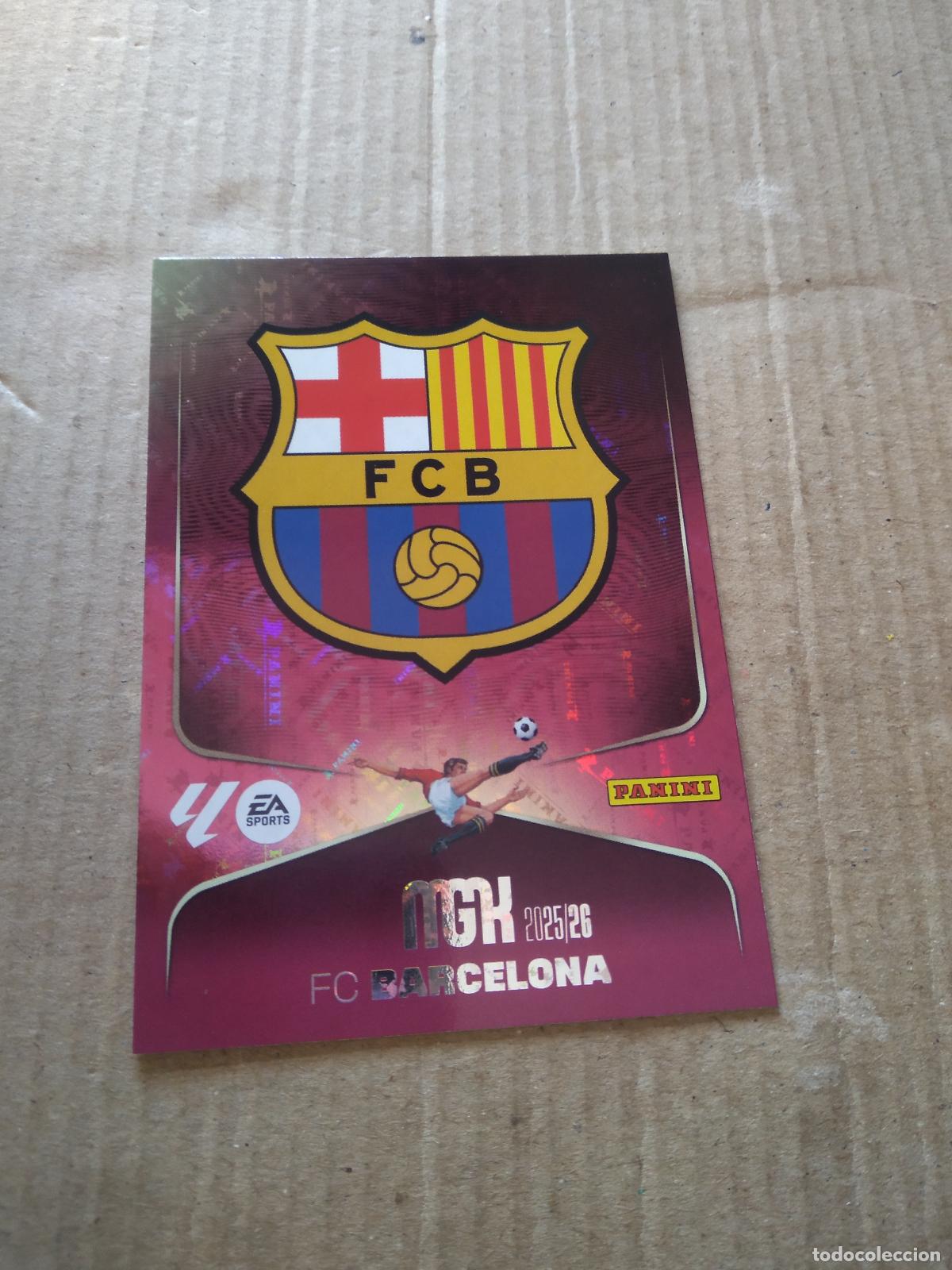 Cromos de f&uacute;tbol: 73 ESCUDO BARCELONA BAR&Ccedil;A CROMO FUTBOL PANINI LIGA MGKS 25-26 MEGACRACKS 2025-2026