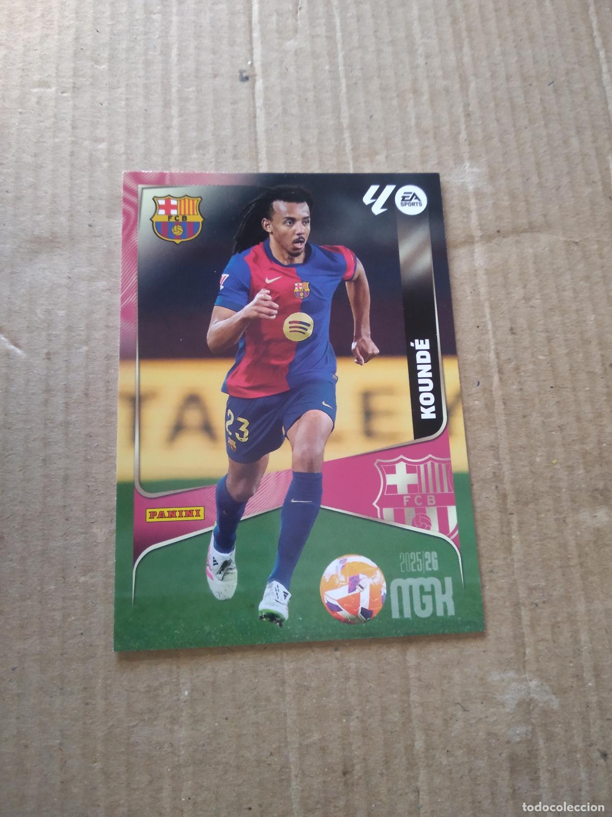 Cromos de f&uacute;tbol: 76 KOUNDE BARCELONA BAR&Ccedil;A CROMO FUTBOL PANINI LIGA MGKS 25-26 MEGACRACKS 2025-2026