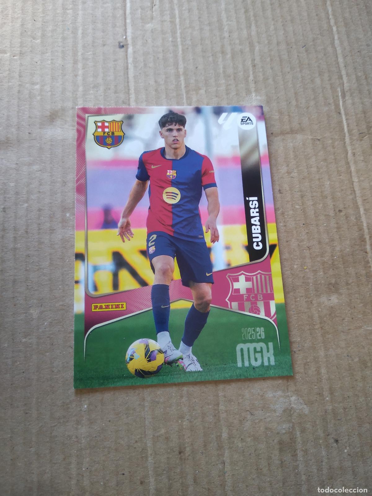 Cromos de f&uacute;tbol: 77 CUBARSI BARCELONA BAR&Ccedil;A CROMO FUTBOL PANINI LIGA MGKS 25-26 MEGACRACKS 2025-2026