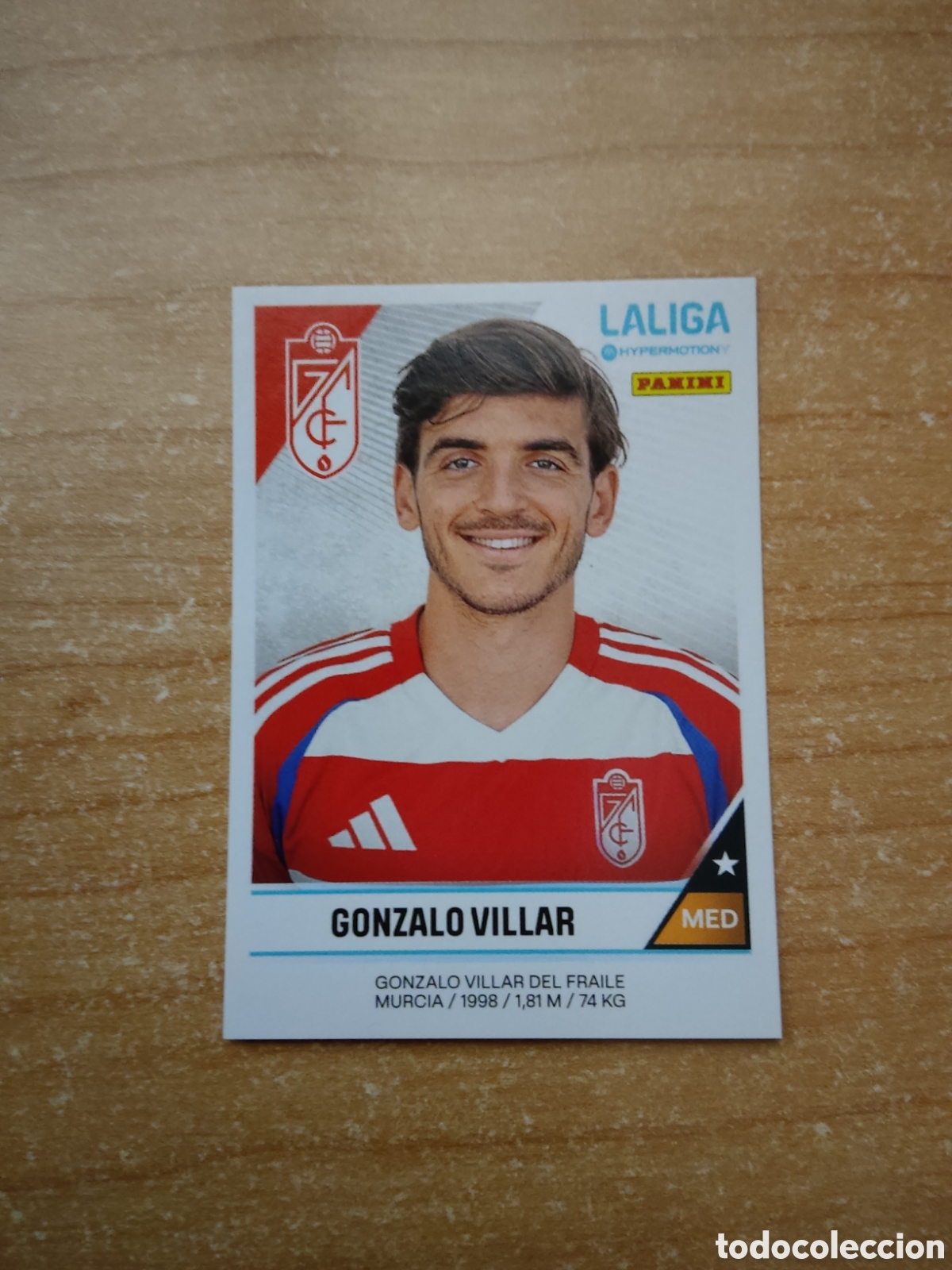 Cromos de f&uacute;tbol: 243 GONZALO VILLAR GRANADA LIGA HYPERMOTION 2024 2025