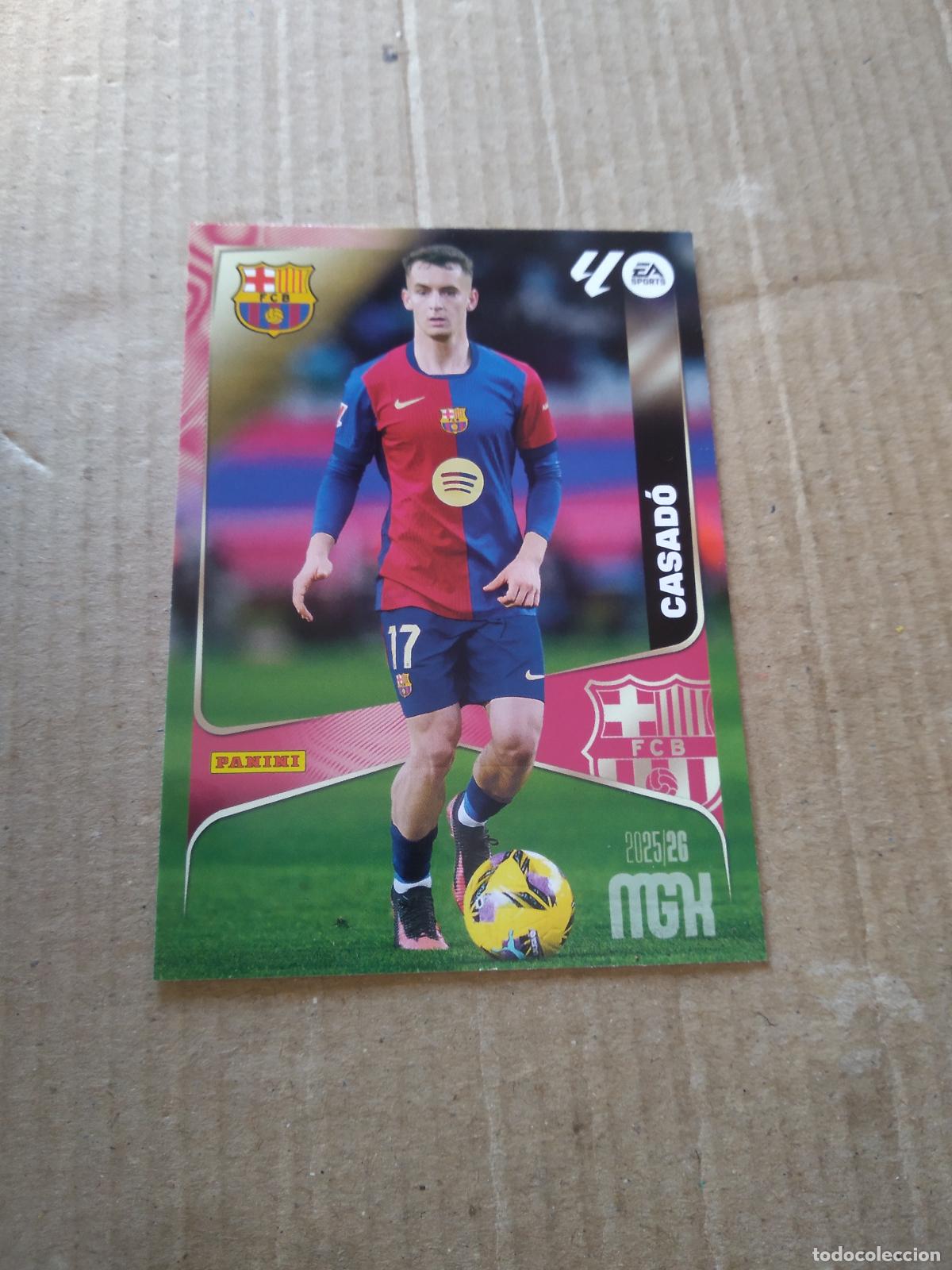 Cromos de f&uacute;tbol: 82 CASADO BARCELONA BAR&Ccedil;A CROMO FUTBOL PANINI LIGA MGKS 25-26 MEGACRACKS 2025-2026