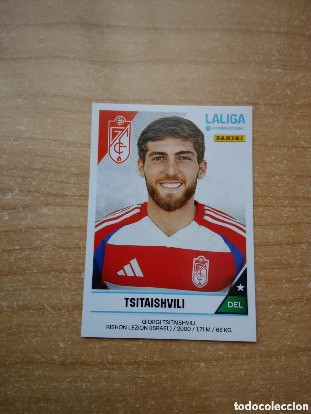 Cromos de f&uacute;tbol: 246 TSITAISHVILI GRANADA LIGA HYPERMOTION 2024 2025