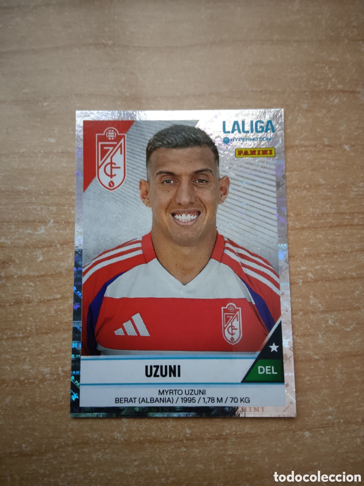 Cromos de f&uacute;tbol: 248 UZUNI GRANADA LIGA HYPERMOTION 2024 2025