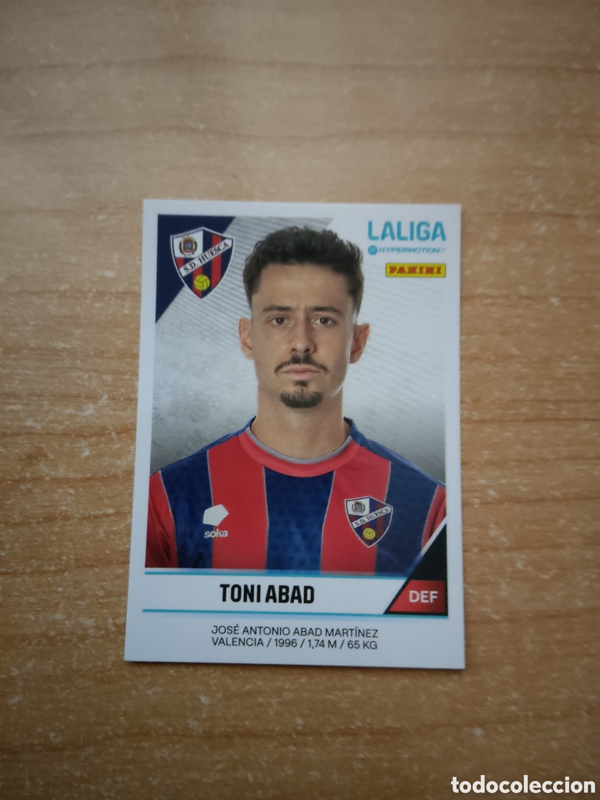Cromos de f&uacute;tbol: 253 TONI ABAD HUESCA LIGA HYPERMOTION 2024 2025