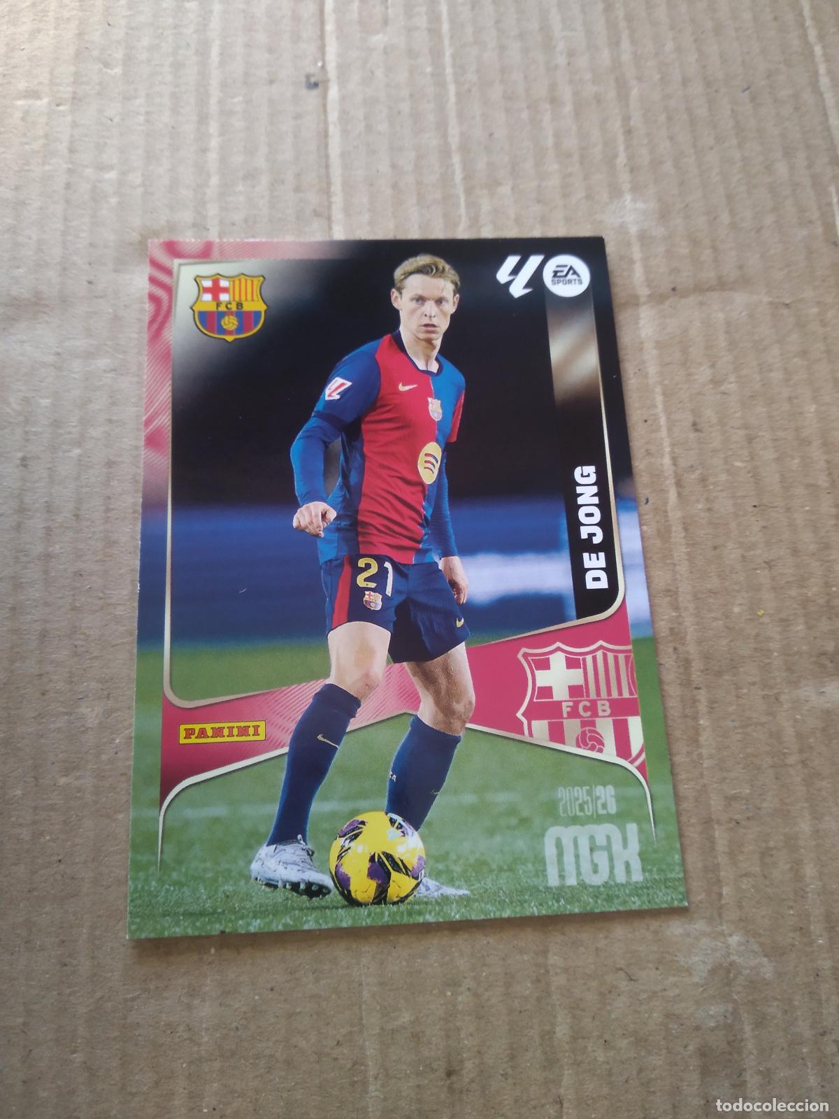 Cromos de f&uacute;tbol: 83 DE JONG BARCELONA BAR&Ccedil;A CROMO FUTBOL PANINI LIGA MGKS 25-26 MEGACRACKS 2025-2026