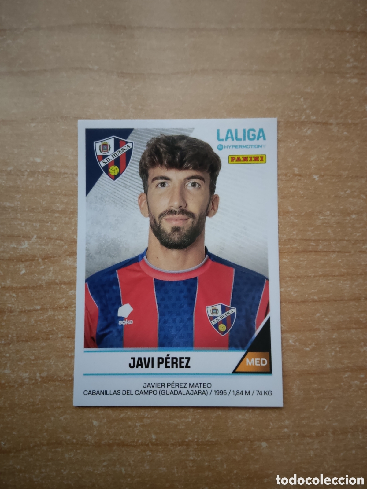 Cromos de f&uacute;tbol: 260 JAVI PEREZ HUESCA LIGA HYPERMOTION 2024 2025