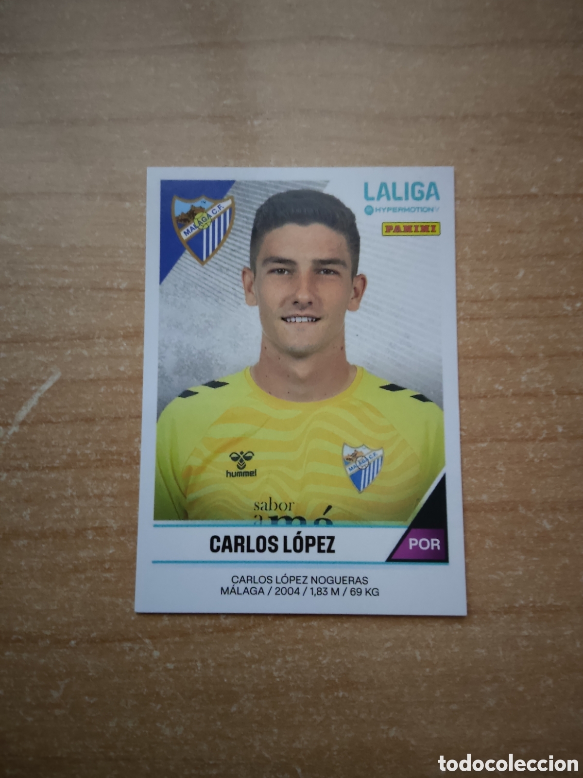 Football Stickers: 290 CARLOS LOPEZ MALAGA LIGA HYPERMOTION 2024 2025