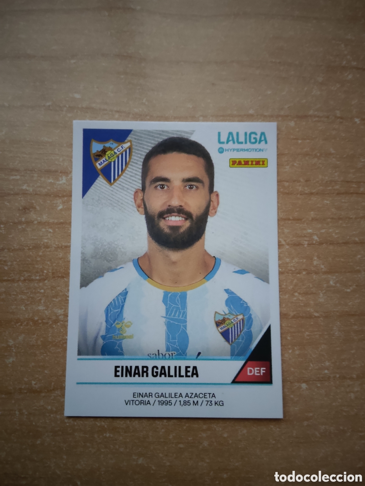 Cromos de f&uacute;tbol: 294 EINAR GALILEA MALAGA LIGA HYPERMOTION 2024 2025