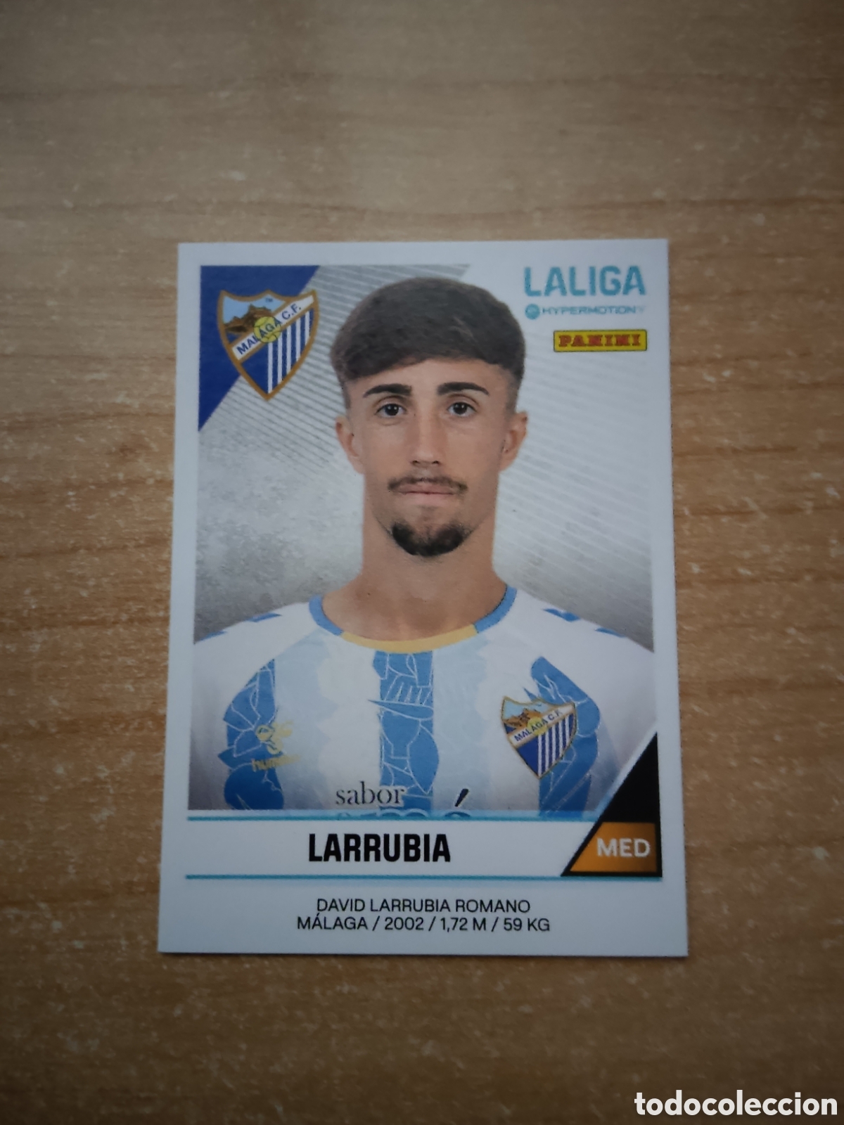 Cromos de f&uacute;tbol: 300 LARRUBIA MALAGA LIGA HYPERMOTION 2024 2025