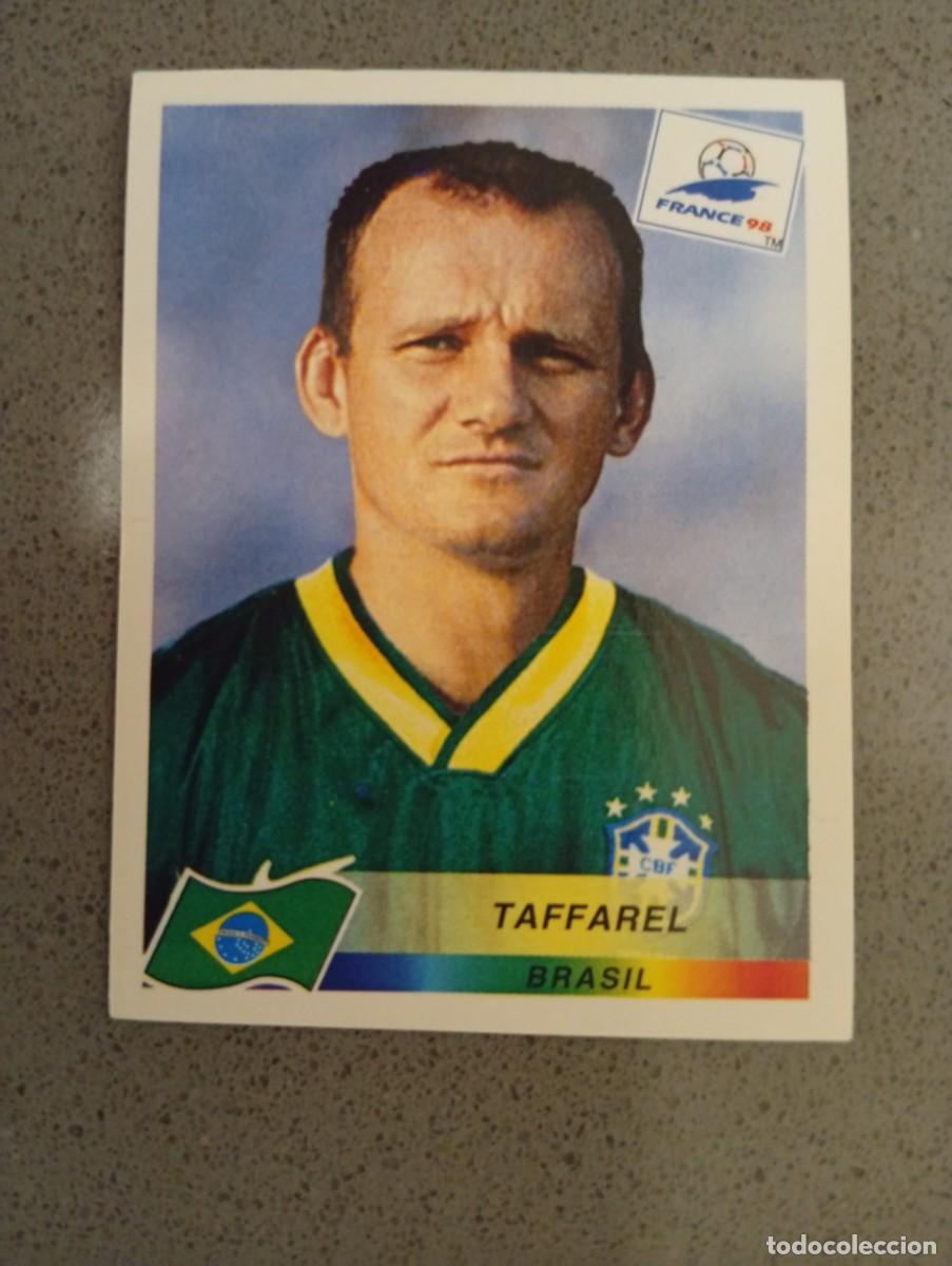 Cromos de f&uacute;tbol: TAFFAREL 16 BRASIL PANINI FRANCIA 1998 98 SIN PEGAR NUNCA PEGADO