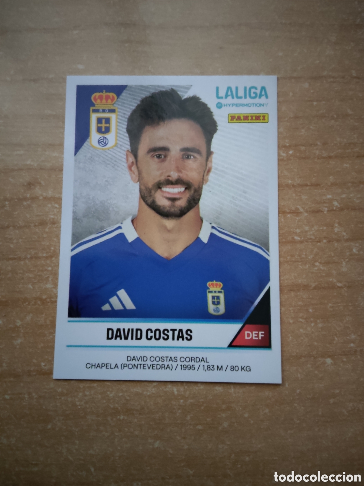 Cromos de f&uacute;tbol: 331 DAVID COSTAS REAL OVIEDO LIGA HYPERMOTION 2024 2025