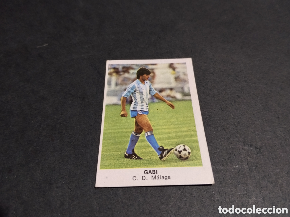Cromos de f&uacute;tbol: Cromo futbol 84 Gabi, Malaga