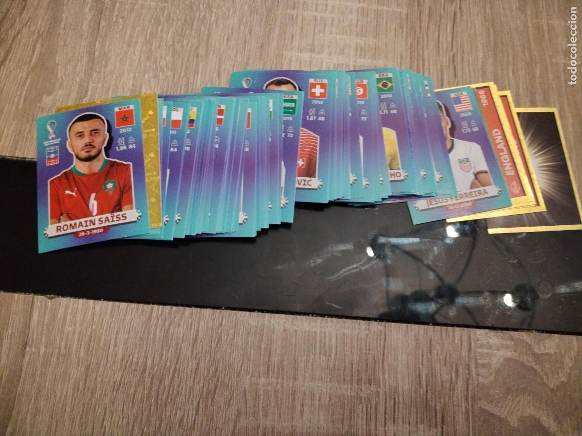 Cromos de f&uacute;tbol: Fifa world cup qatar 2022- lote de setenta cromos nuevos