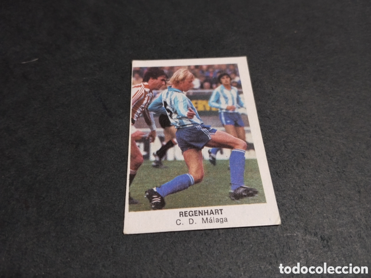 Cromos de f&uacute;tbol: Cromo futbol 84 Regenhart, M&aacute;laga