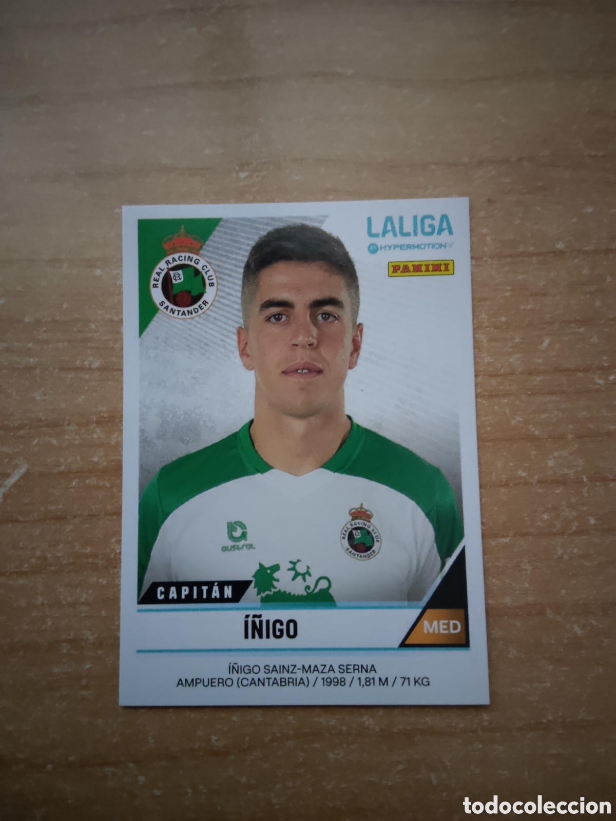 Cromos de f&uacute;tbol: 356 A I&Ntilde;IGO RACING SANTANDER LIGA HYPERMOTION 2024 2025