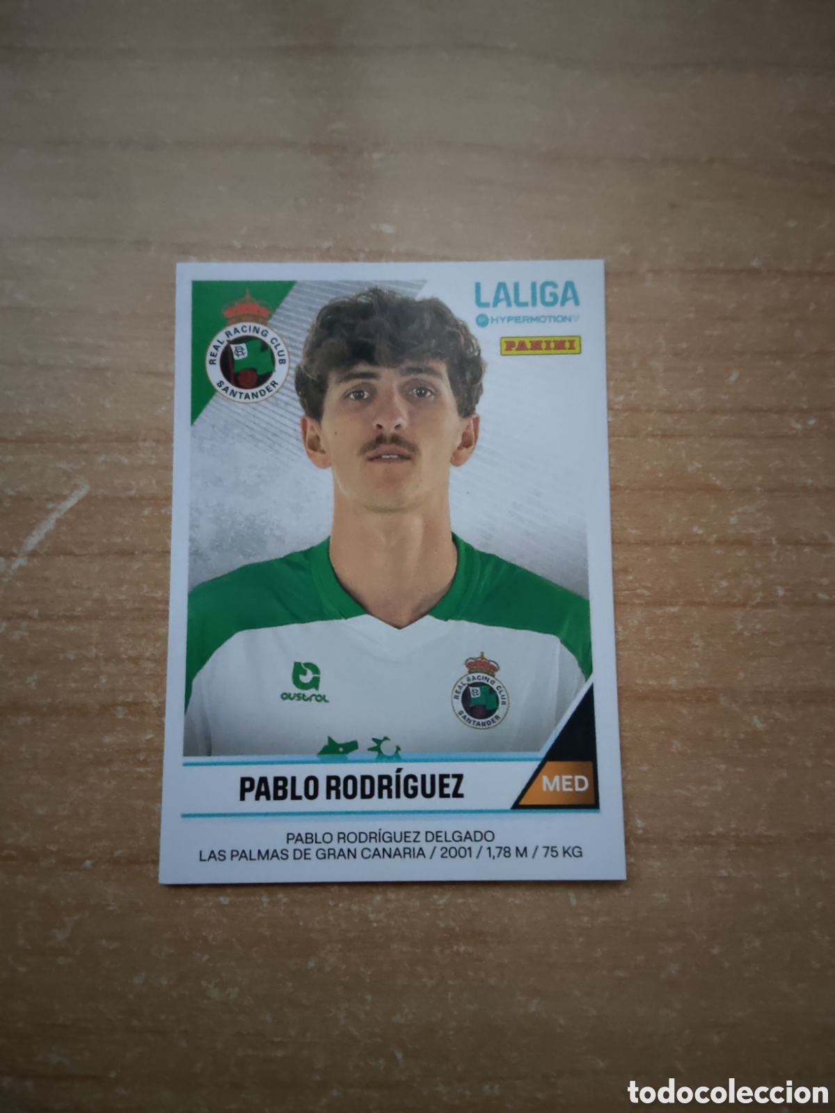 Cromos de f&uacute;tbol: 358 PABLO RODRIGUEZ RACING SANTANDER LIGA HYPERMOTION 2024 2025