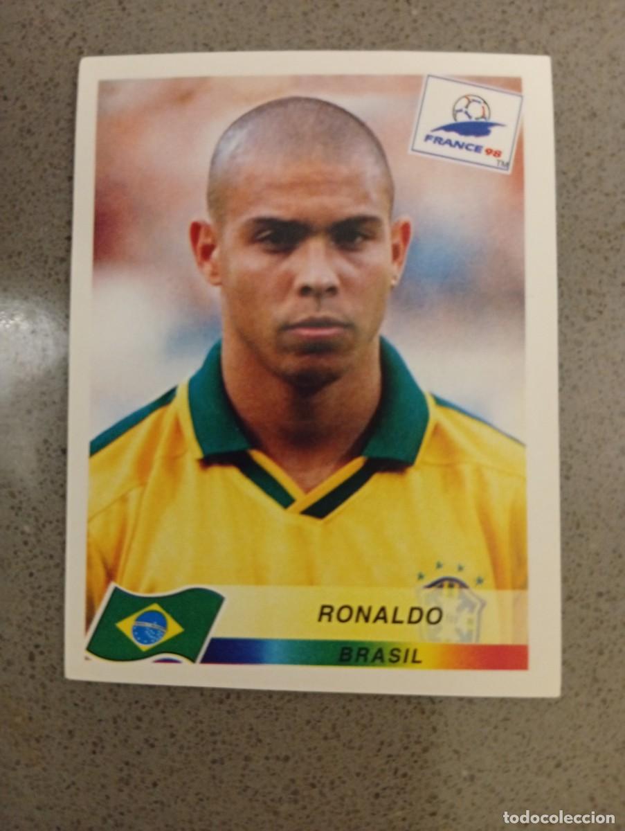 Cromos de f&uacute;tbol: RONALDO 28 BRASIL PANINI FRANCIA 1998 98 SIN PEGAR NUNCA PEGADO