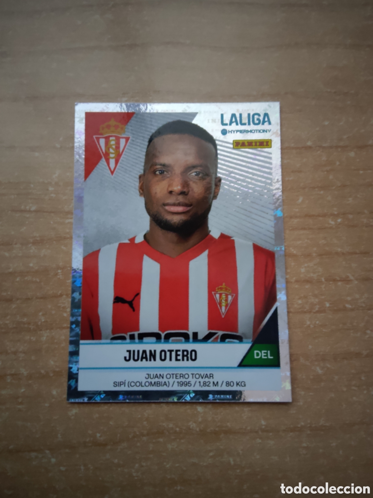 Cromos de f&uacute;tbol: 381 JUAN OTERO REAL SPORTING LIGA HYPERMOTION 2024 2025