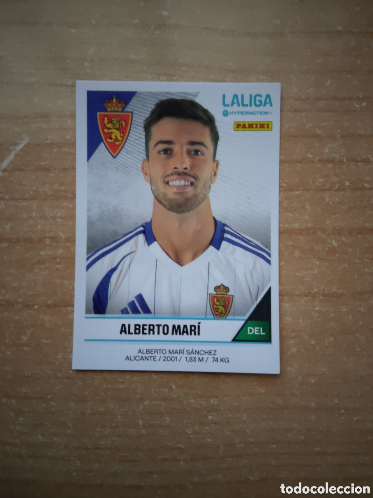 Cromos de f&uacute;tbol: 419 ALBERTO MARI REAL ZARAGOZA LIGA HYPERMOTION 2024 2025
