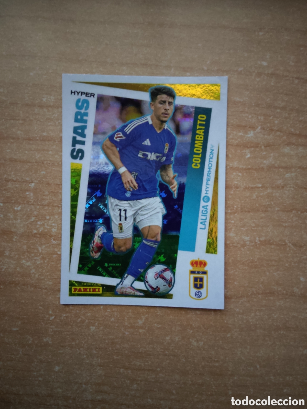 Cromos de f&uacute;tbol: 428 COLOMBATTO REAL OVIEDO HYPERSTARS LIGA HYPERMOTION 2024 2025