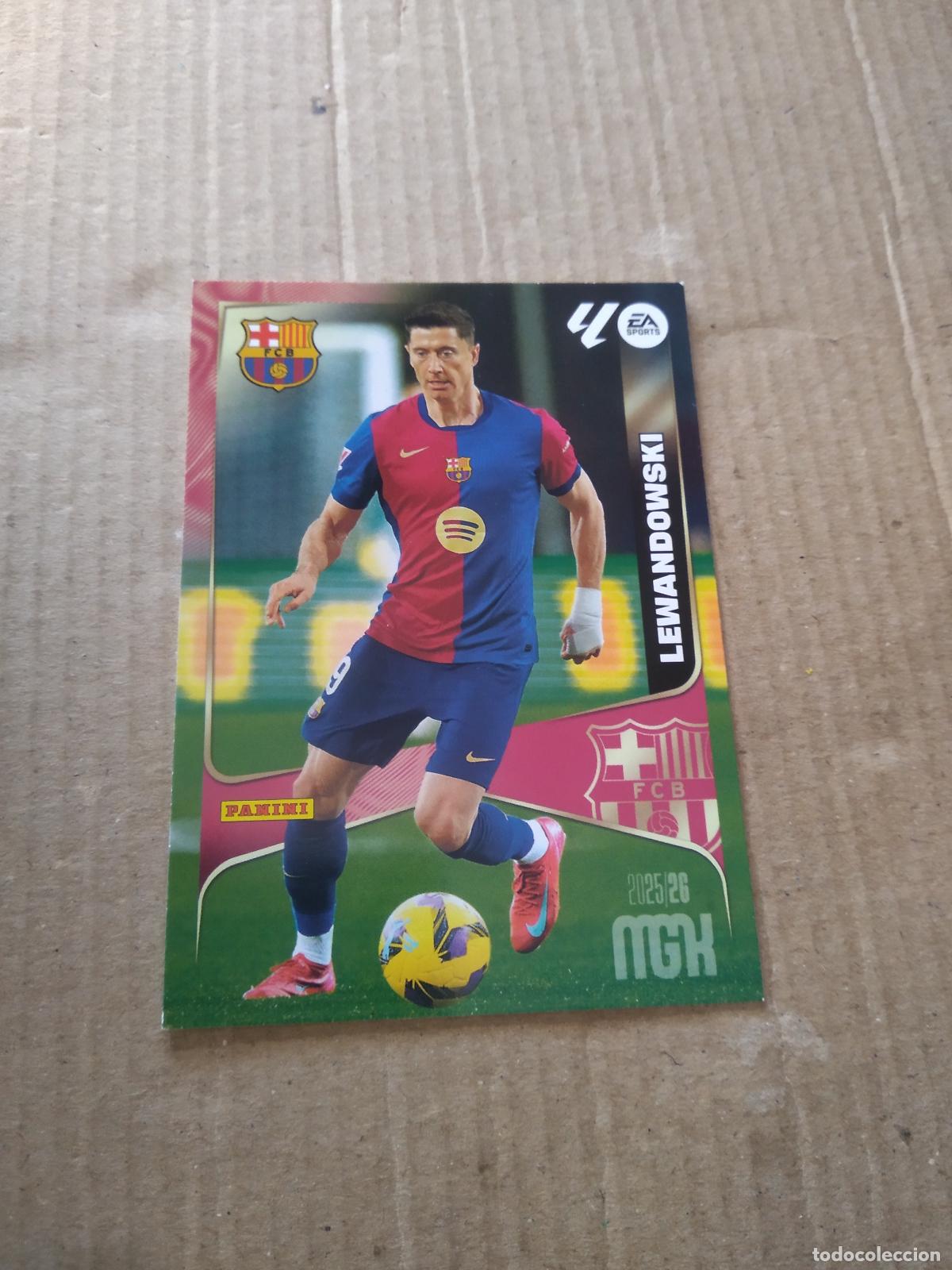 Cromos de f&uacute;tbol: 89 LEWANDOWSKI BARCELONA BAR&Ccedil;A CROMO FUTBOL PANINI LIGA MGKS 25-26 MEGACRACKS 2025-2026