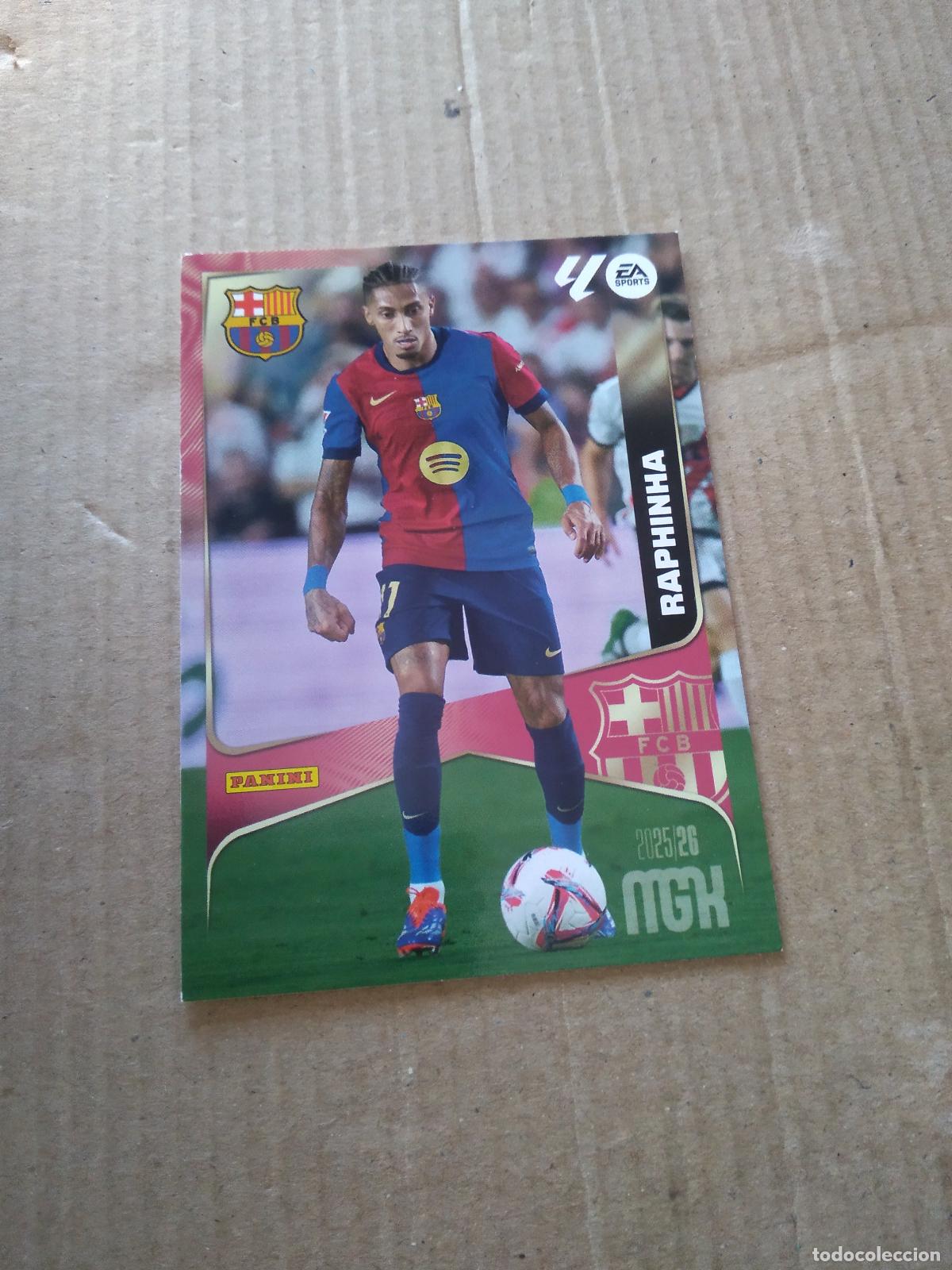 Cromos de f&uacute;tbol: 90 RAPHINHA BARCELONA BAR&Ccedil;A CROMO FUTBOL PANINI LIGA MGKS 25-26 MEGACRACKS 2025-2026