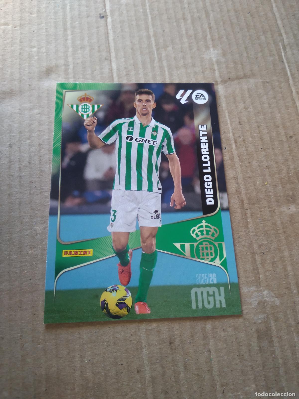 Cromos de f&uacute;tbol: 96 DIEGO LLORENTE BETIS CROMO FUTBOL PANINI LIGA MGKS 25-26 MEGACRACKS 2025-2026