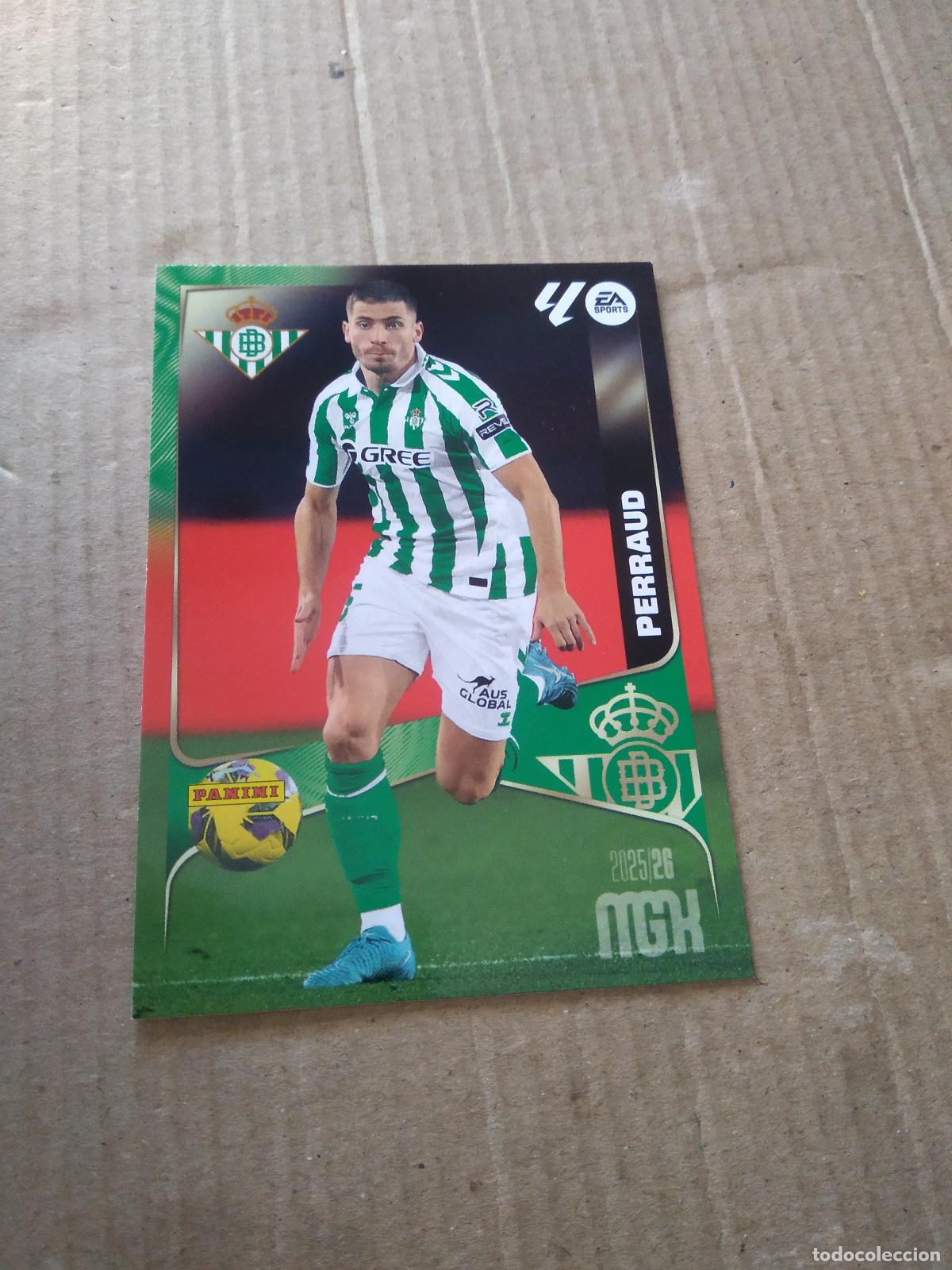 Cromos de f&uacute;tbol: 98 PERRAUD BETIS CROMO FUTBOL PANINI LIGA MGKS 25-26 MEGACRACKS 2025-2026