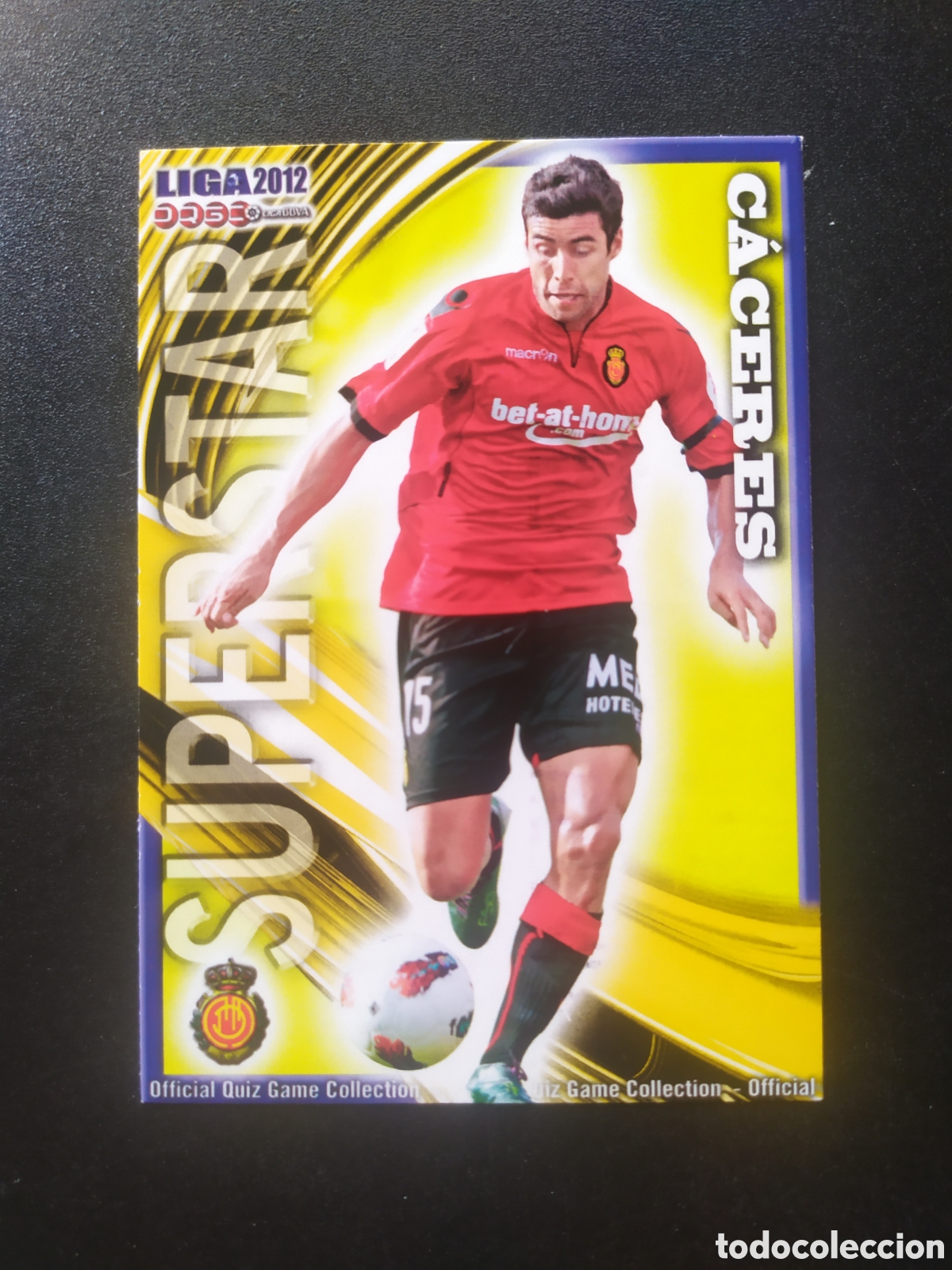 Cromos de f&uacute;tbol: Mundicromo fichas Liga 2011 2012 11 12 C&aacute;ceres superstar mate n&deg; 455 Mallorca