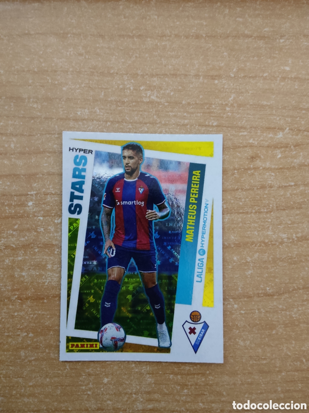 Cromos de f&uacute;tbol: 451 MATHEUS PEREIRA EIBAR HYPERSTARS LIGA HYPERMOTION 2024 2025
