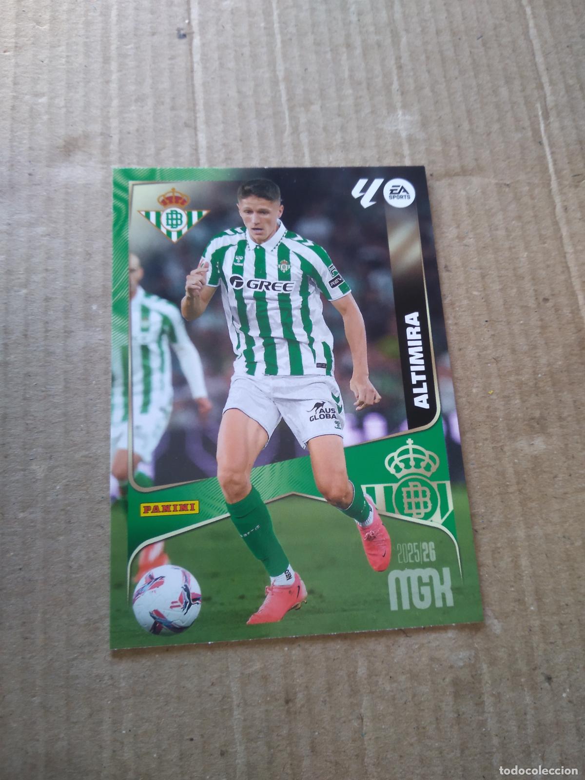 Cromos de f&uacute;tbol: 100 ALTIMIRA BETIS CROMO FUTBOL PANINI LIGA MGKS 25-26 MEGACRACKS 2025-2026