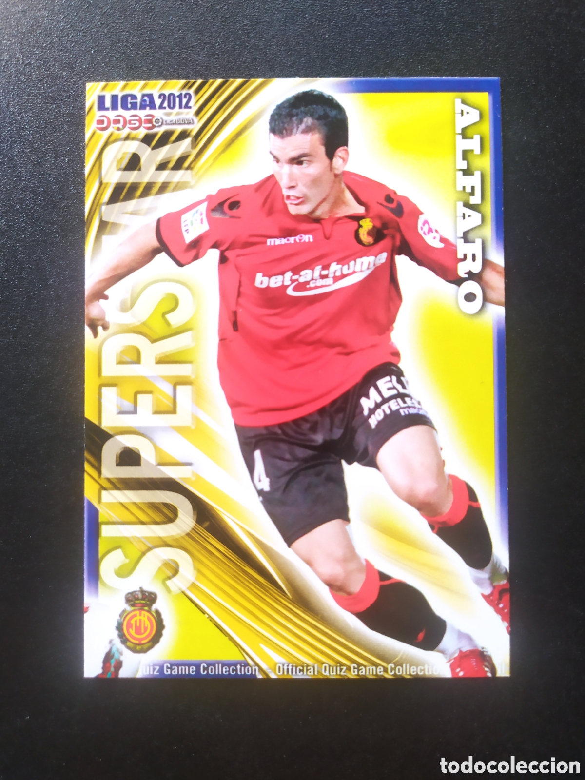 Cromos de f&uacute;tbol: Mundicromo fichas Liga 2011 2012 11 12 Alfaro superstar mate n&deg; 457 Mallorca