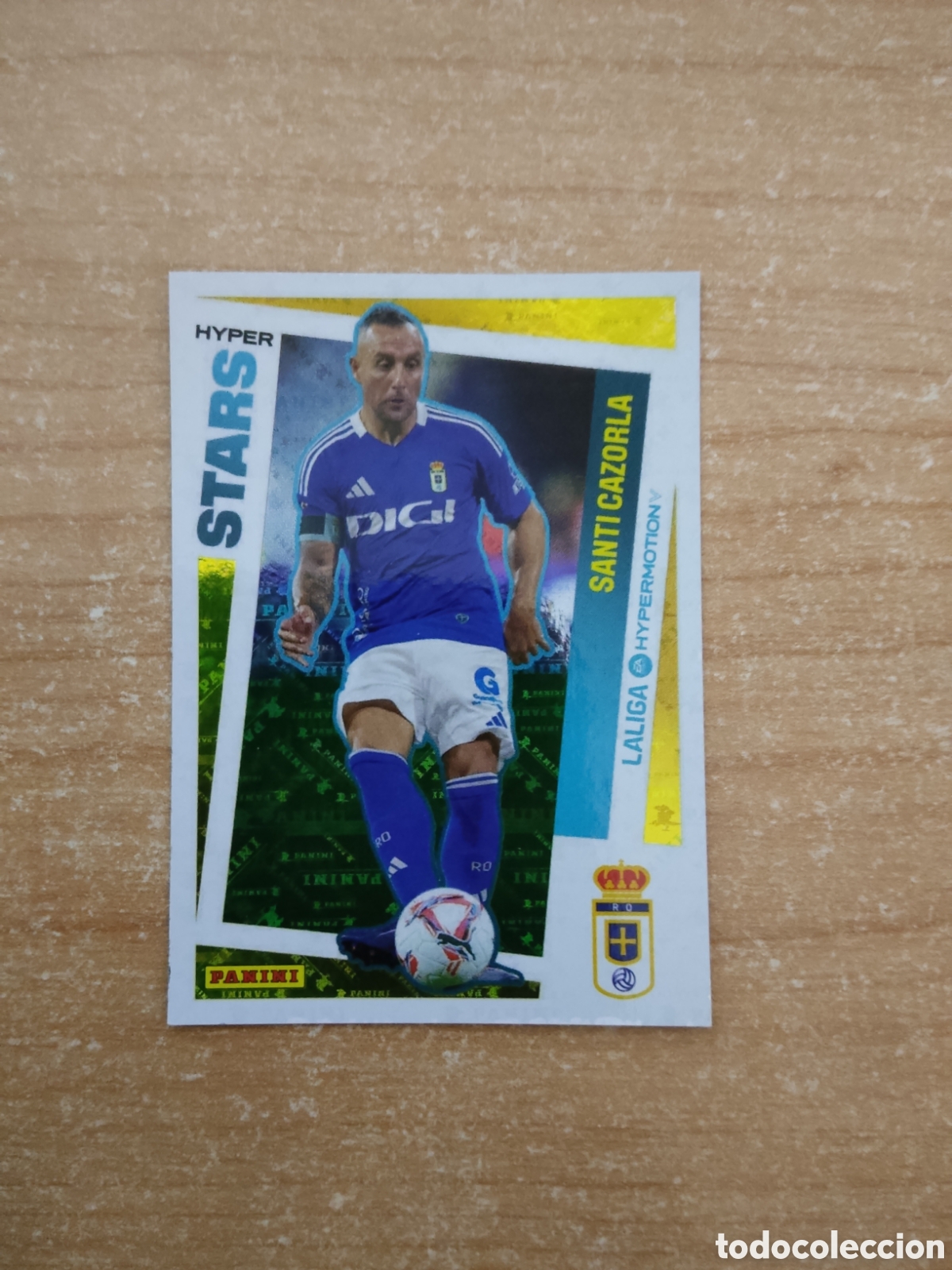 Cromos de f&uacute;tbol: 460 SANTI CAZORLA HYPERSTARS REAL OVIEDO LIGA HYPERMOTION 2024 2025
