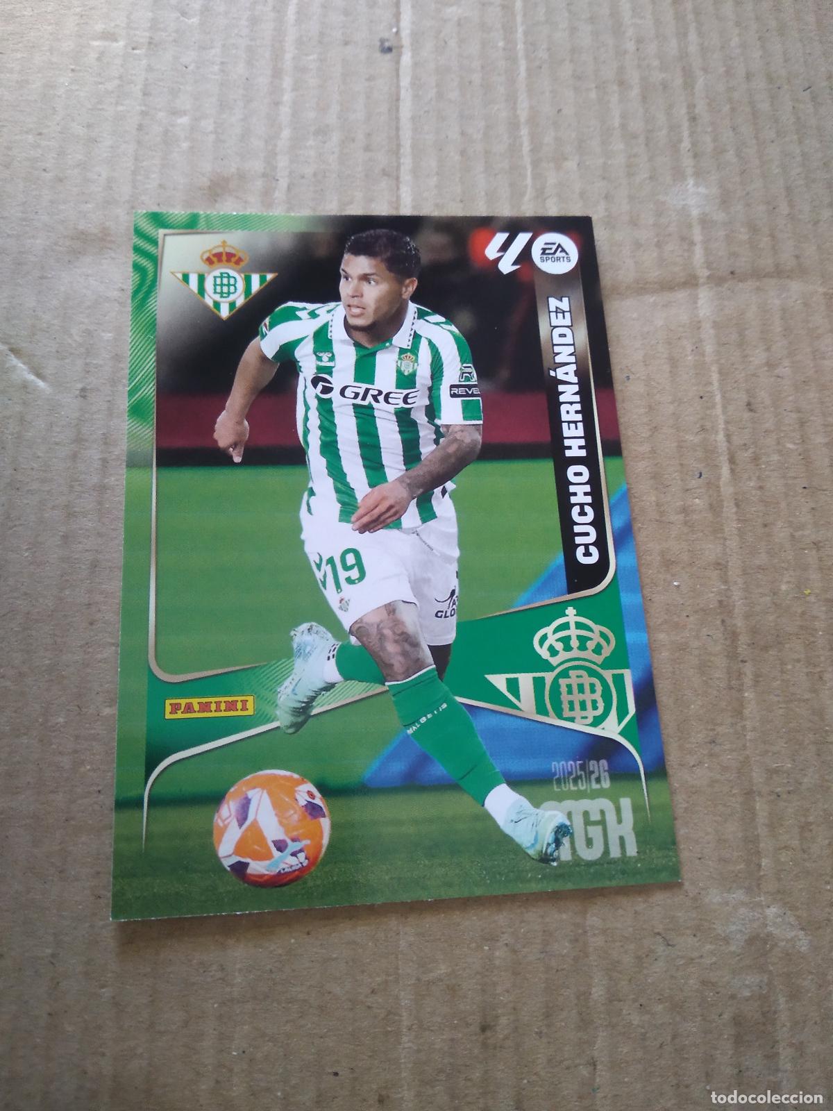Cromos de f&uacute;tbol: 106 CUCHO HERNANDEZ BETIS CROMO FUTBOL PANINI LIGA MGKS 25-26 MEGACRACKS 2025-2026