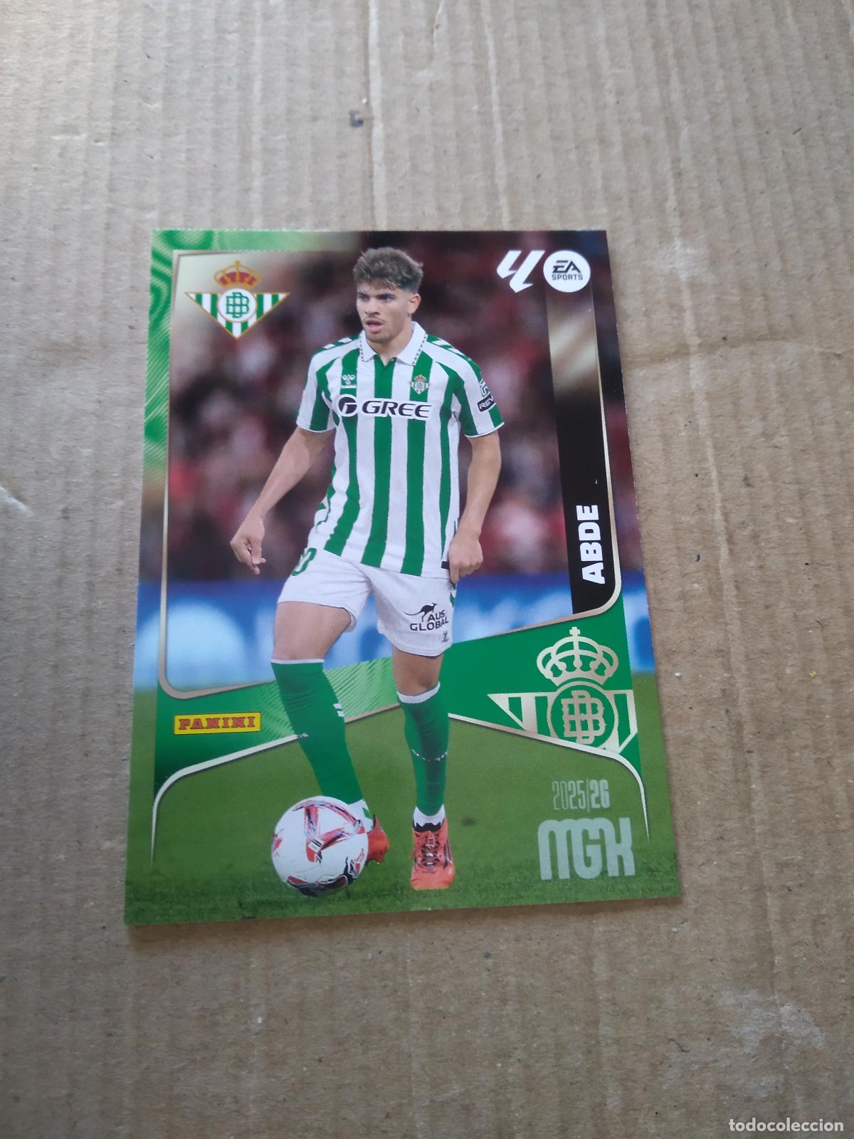 Cromos de f&uacute;tbol: 107 ABDE BETIS CROMO FUTBOL PANINI LIGA MGKS 25-26 MEGACRACKS 2025-2026