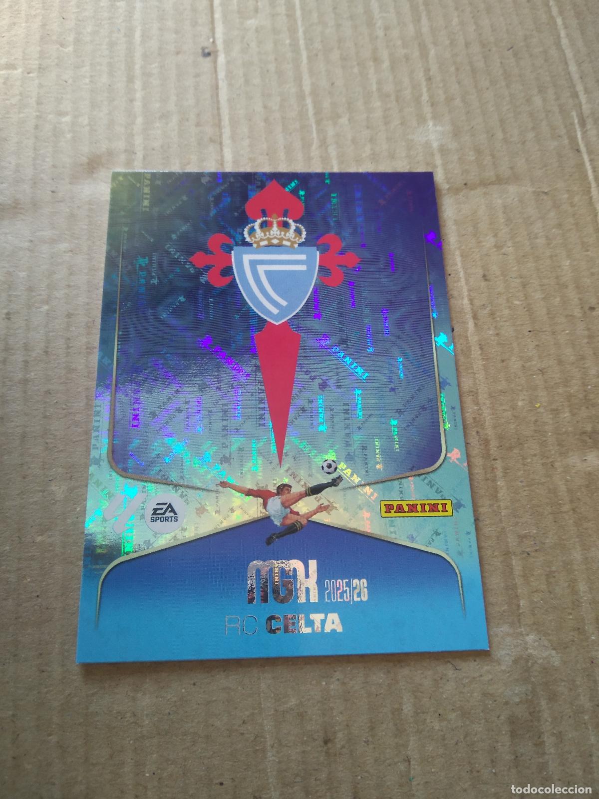 Cromos de f&uacute;tbol: 109 ESCUDO CELTA DE VIGO CROMO FUTBOL PANINI LIGA MGKS 25-26 MEGACRACKS 2025-2026