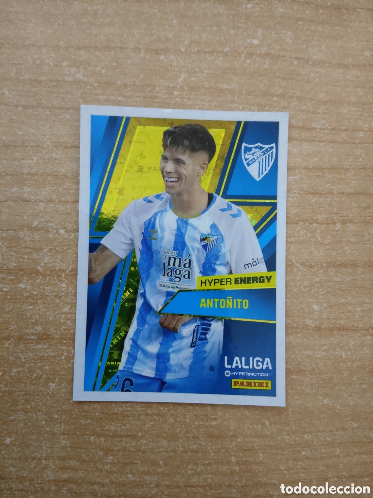 Cromos de f&uacute;tbol: 465 ANTO&Ntilde;ITO HYPER ENERGY MALAGA LIGA HYPERMOTION 2024 2025