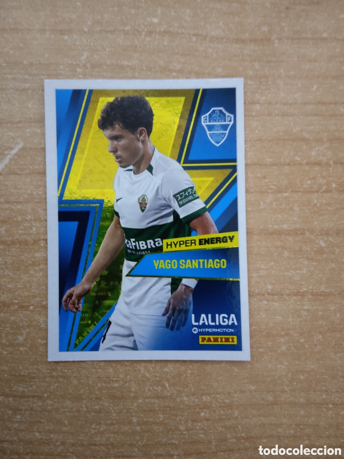 Cromos de f&uacute;tbol: 472 YAGO SANTIAGO HYPER ENERGY ELCHE LIGA HYPERMOTION 2024 2025
