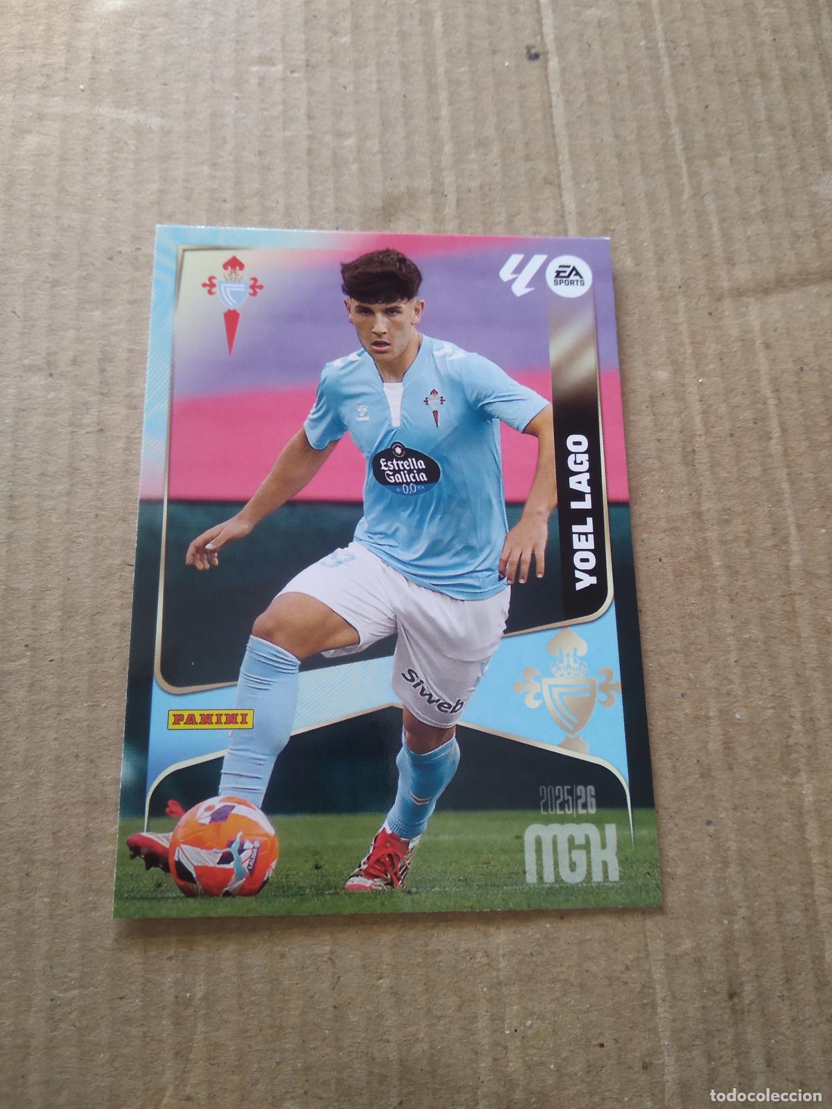 Cromos de f&uacute;tbol: 115 YOEL LAGO CELTA DE VIGO CROMO FUTBOL PANINI LIGA MGKS 25-26 MEGACRACKS 2025-2026