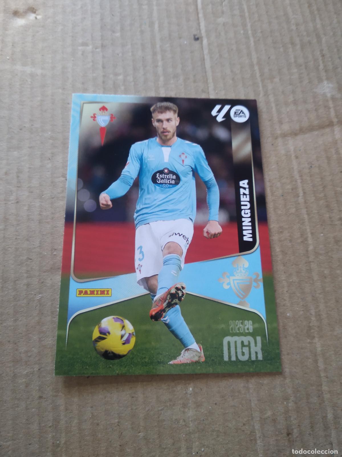 Cromos de f&uacute;tbol: 116 MINGUEZA CELTA DE VIGO CROMO FUTBOL PANINI LIGA MGKS 25-26 MEGACRACKS 2025-2026