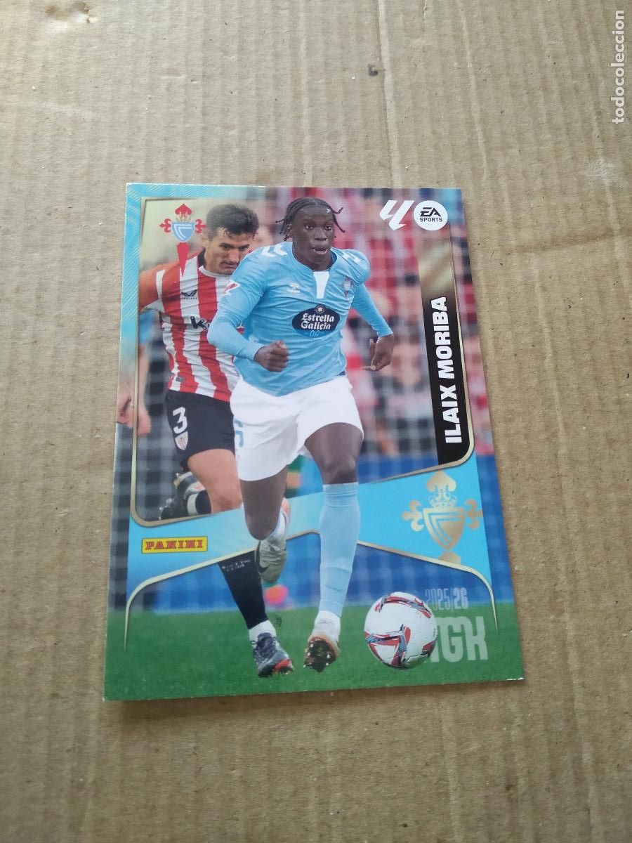 Cromos de f&uacute;tbol: 118 ILAIX MORIBA CELTA DE VIGO CROMO FUTBOL PANINI LIGA MGKS 25-26 MEGACRACKS 2025-2026