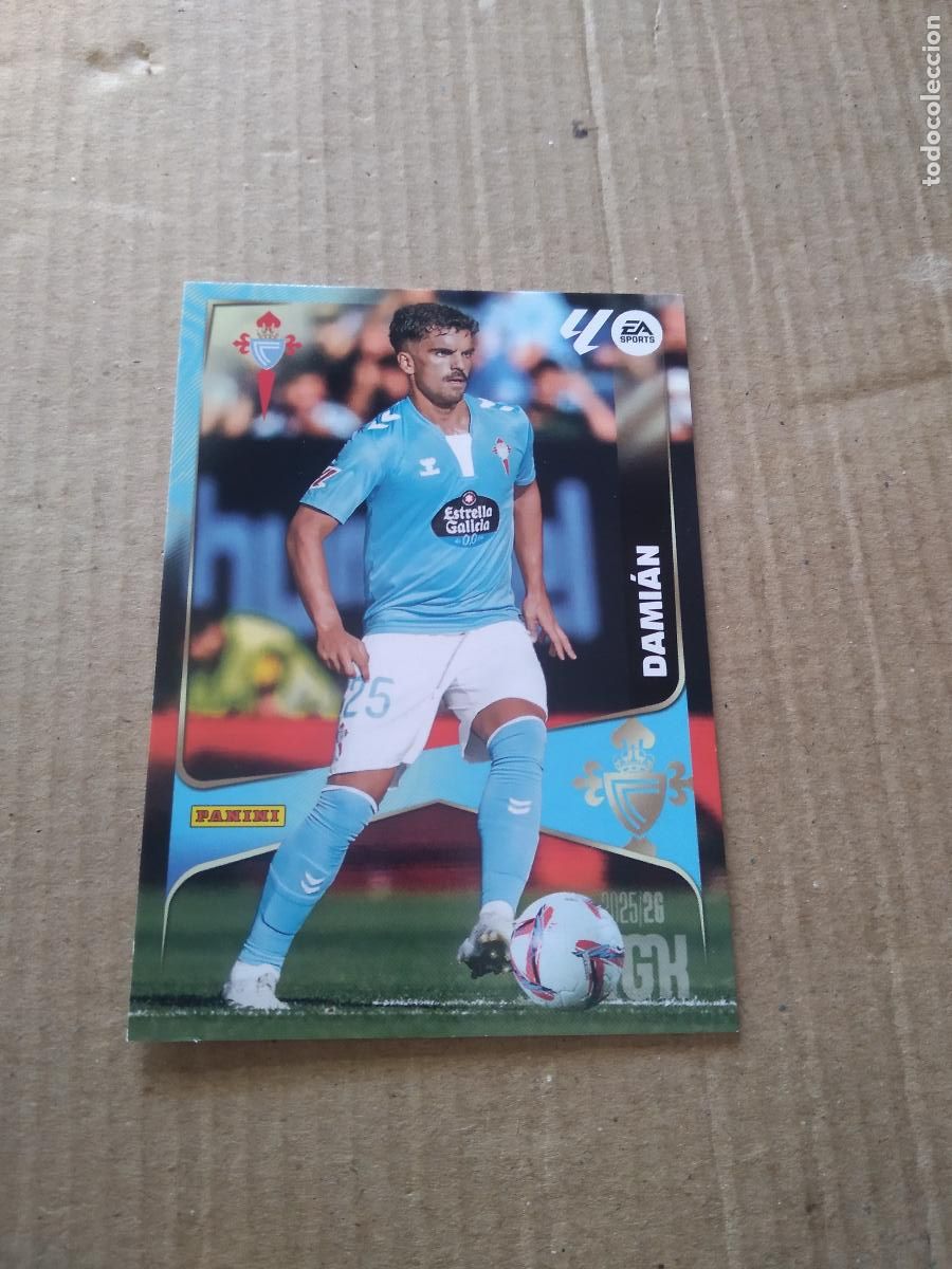 Cromos de f&uacute;tbol: 120 DAMIAN CELTA DE VIGO CROMO FUTBOL PANINI LIGA MGKS 25-26 MEGACRACKS 2025-2026