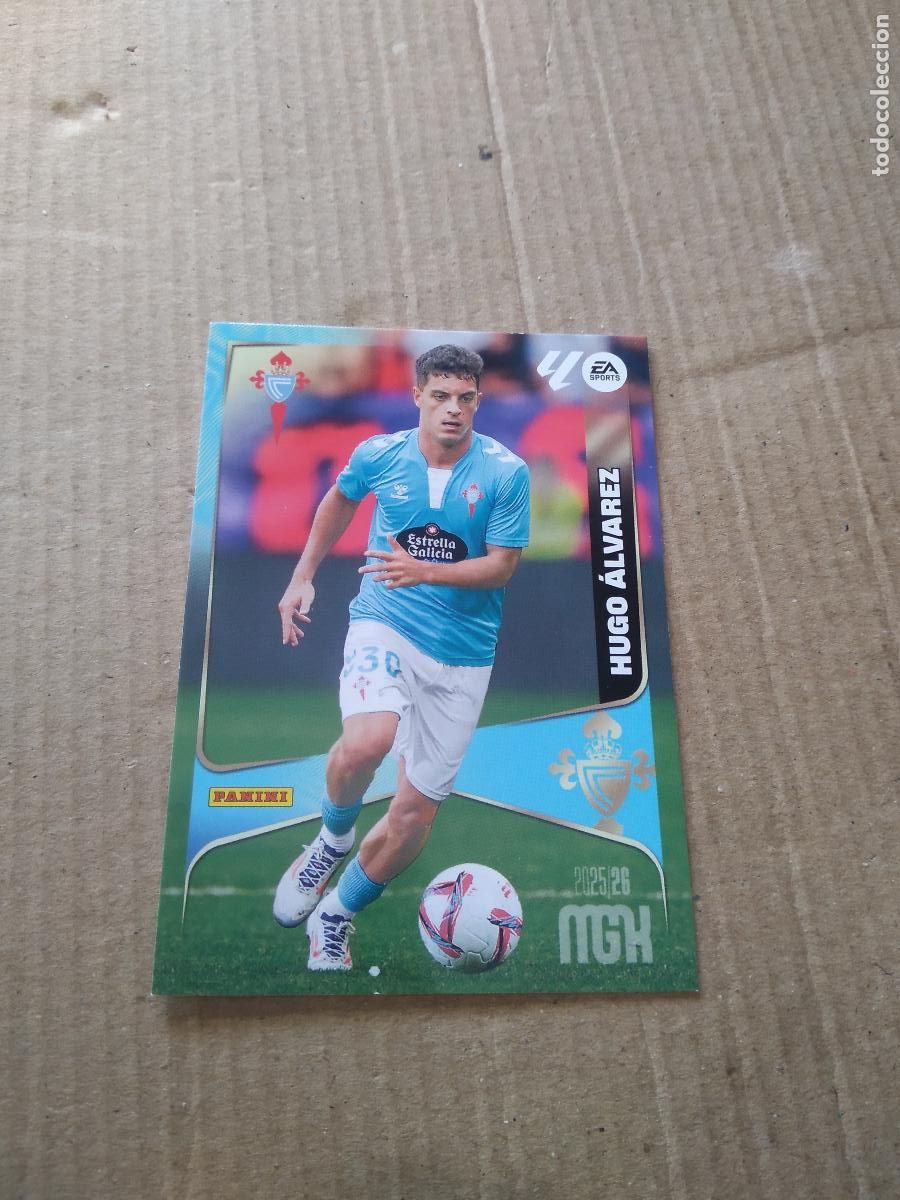 Cromos de f&uacute;tbol: 121 HUGO ALVAREZ CELTA DE VIGO CROMO FUTBOL PANINI LIGA MGKS 25-26 MEGACRACKS 2025-2026