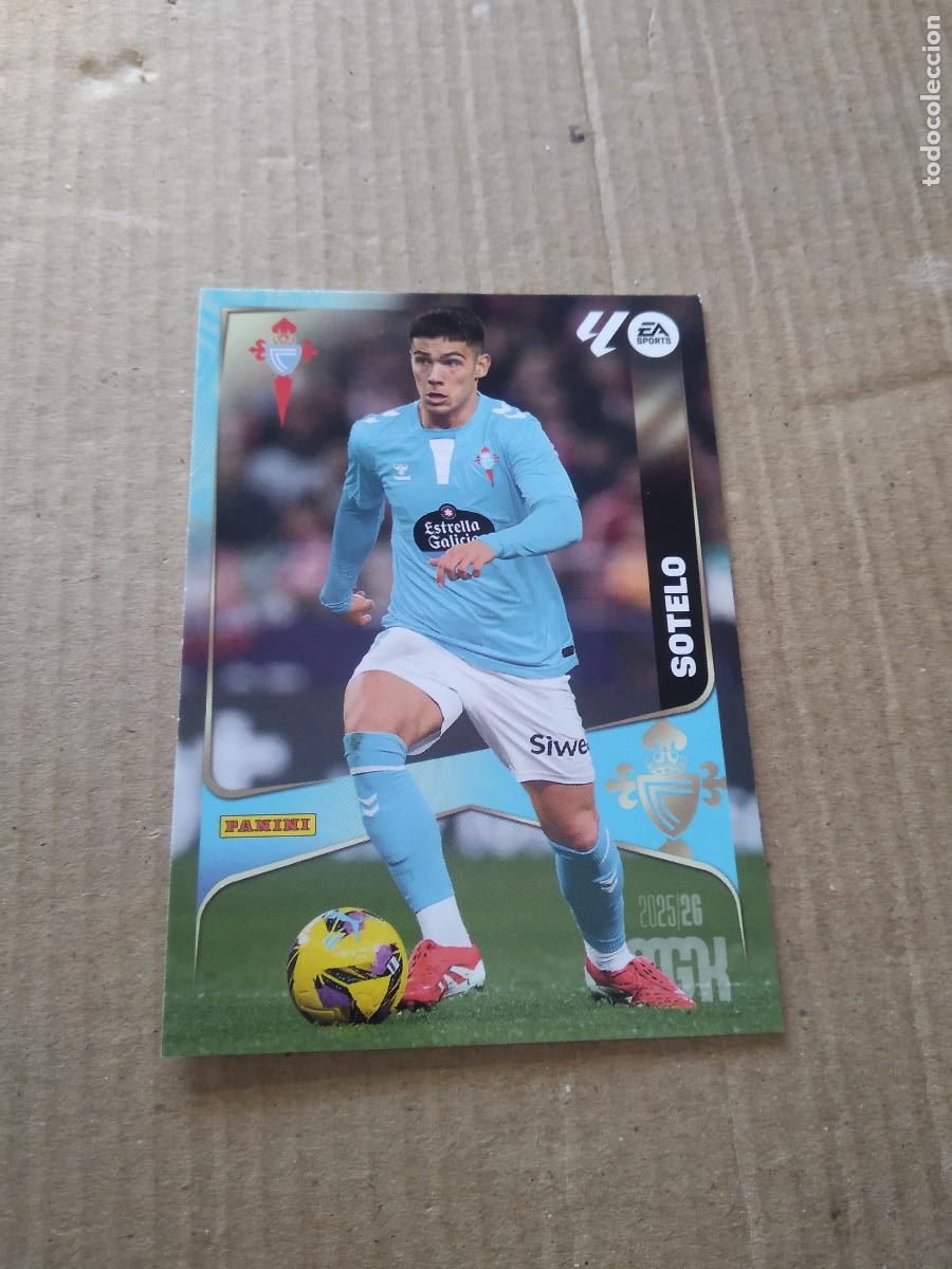 Cromos de f&uacute;tbol: 122 SOTELO CELTA DE VIGO CROMO FUTBOL PANINI LIGA MGKS 25-26 MEGACRACKS 2025-2026