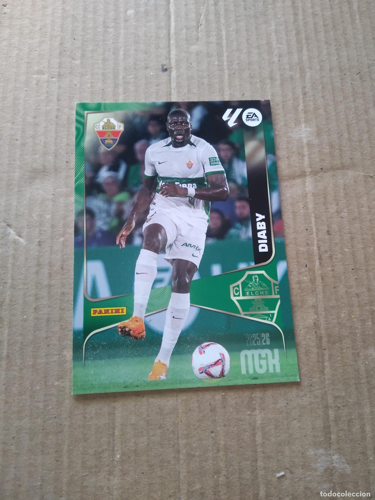 Cromos de f&uacute;tbol: 132 DIABY ELCHE CROMO FUTBOL PANINI LIGA MGKS 25-26 MEGACRACKS 2025-2026